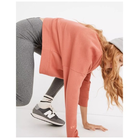 [NWT] Madewell Coral Oversized Crewneck Sweatshirt - Picture 4 of 5